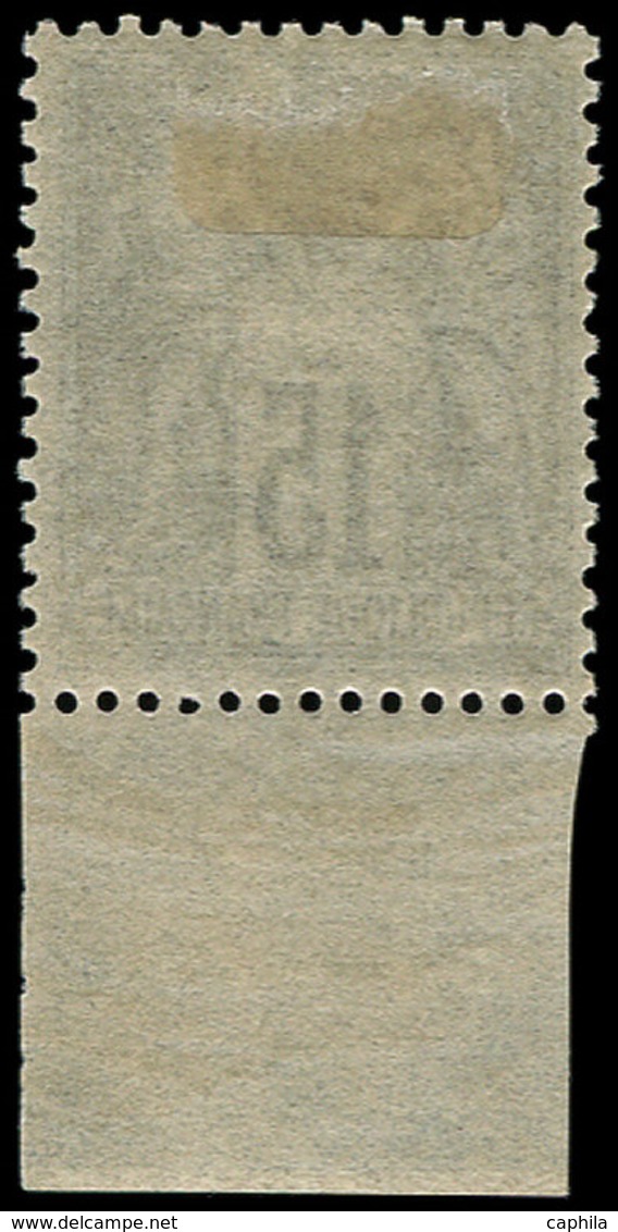 * FRANCE - Poste - 77, Bon Centrage, Bdf Inférieur, Très Frais, Gomme D'origine: 15c. Gris - 1849-1850 Cérès