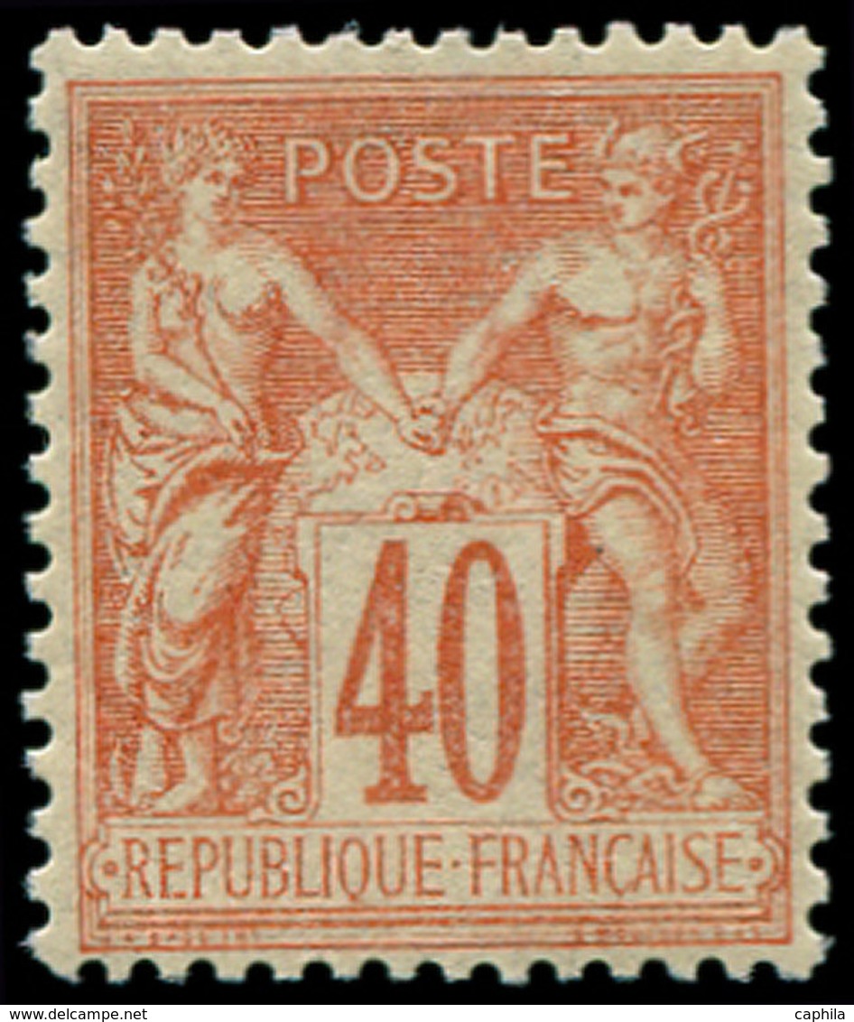 ** FRANCE - Poste - 94, TB: 40c. Orange - 1849-1850 Cérès