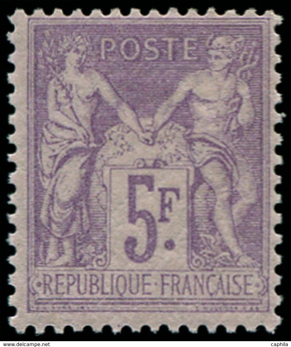 * FRANCE - Poste - 95, Signé Calves: 5f. Violet Sur Lilas - 1849-1850 Cérès