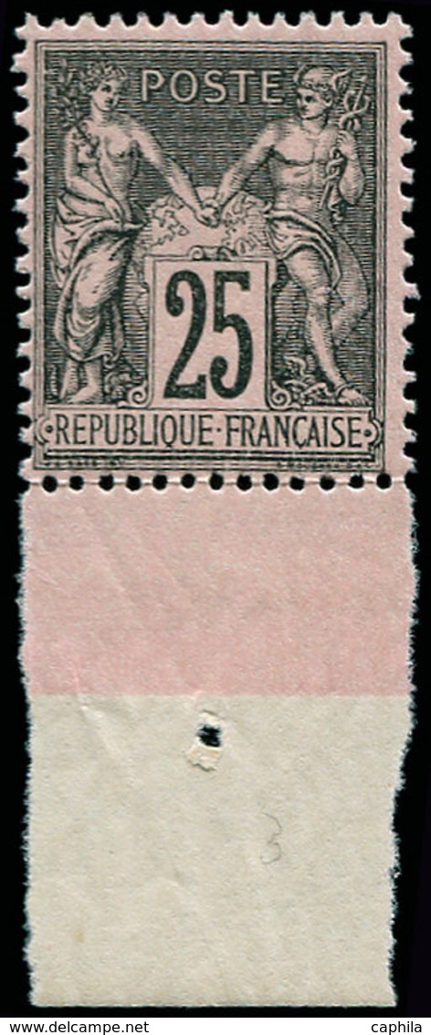 ** FRANCE - Poste - 97, Bdf, TB: 25c. Noir Sur Rose - 1849-1850 Cérès