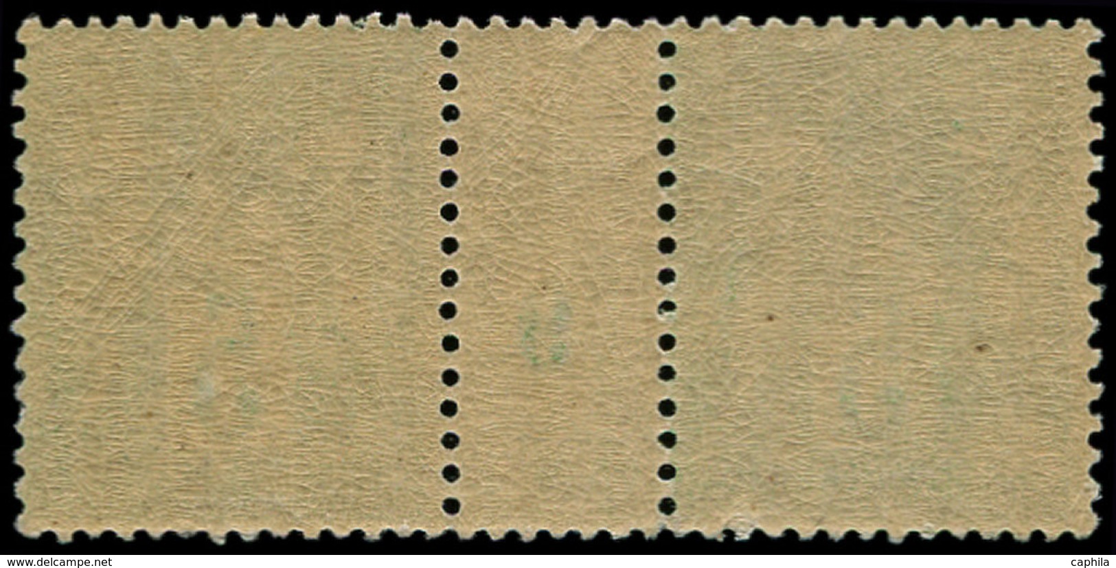 ** FRANCE - Poste - 102, Paire Millésime "9", Luxe: 5c. Sage Vert Jaune Type III - 1849-1850 Cérès