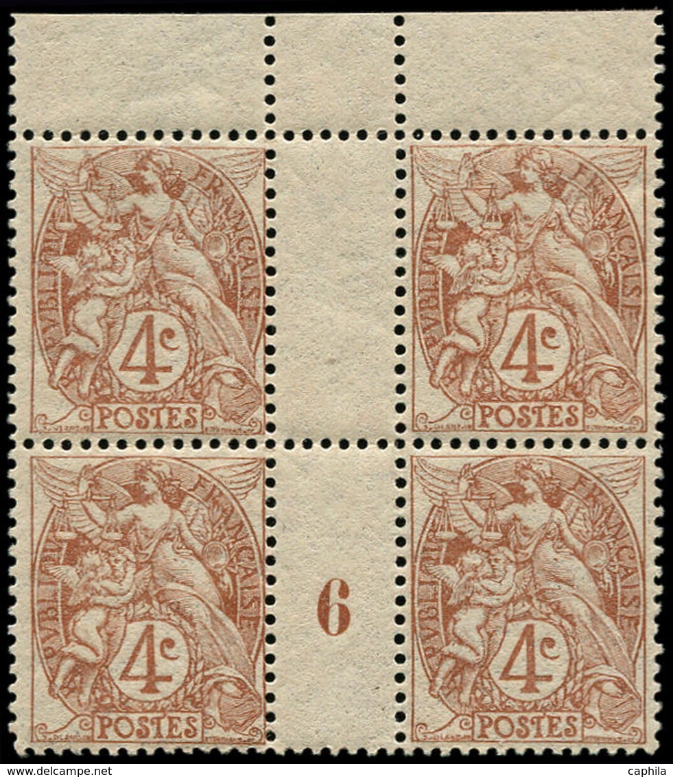 ** FRANCE - Poste - 110, Bloc De 4, Millésime "6": 4c. Blanc - 1849-1850 Cérès