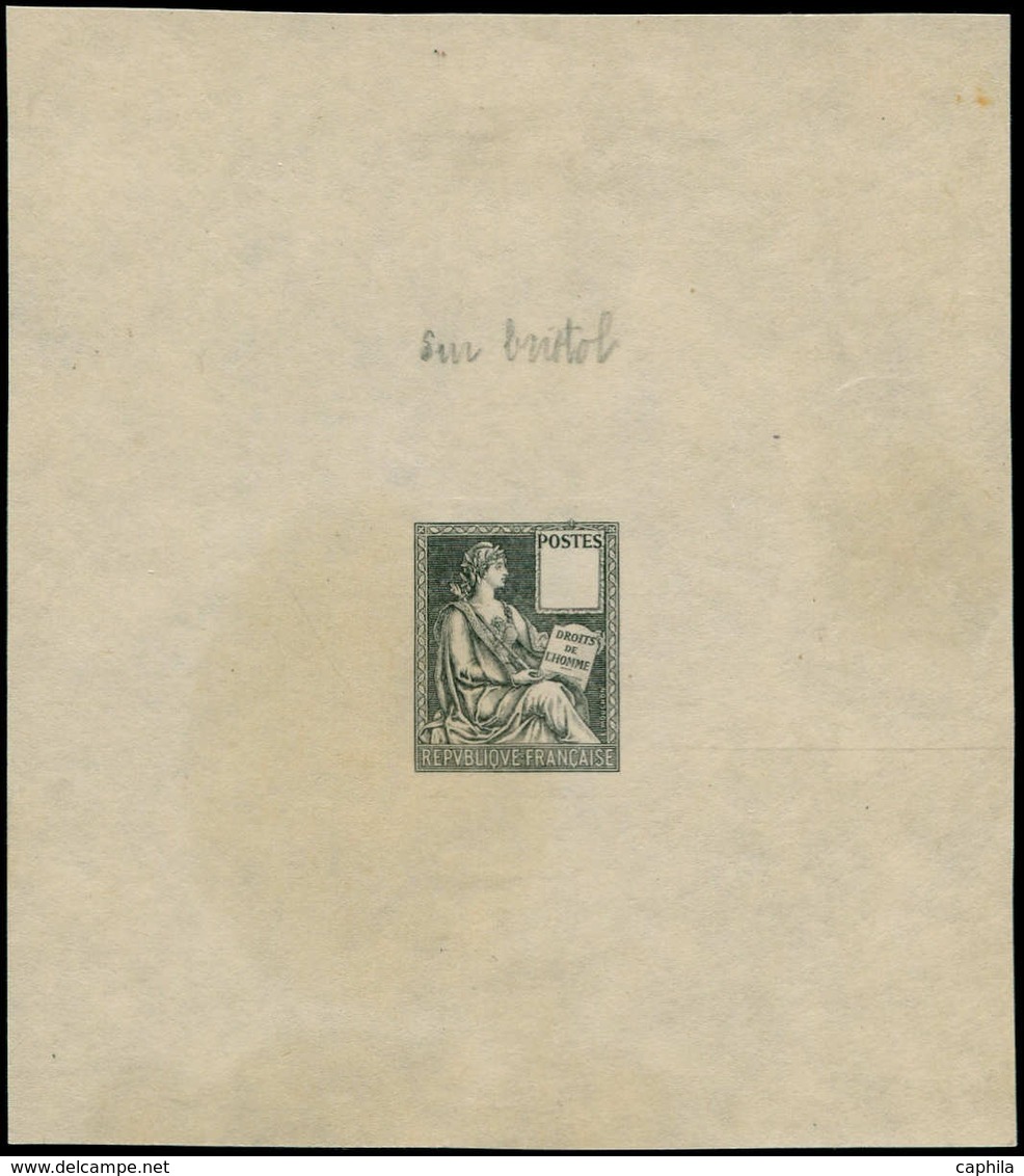 EPA FRANCE - Poste - (112), épreuve Du Poinçon Au Type Définitif, (Storch 20 K), Sans Faciale, En Noir: Mouchon - 1849-1850 Cérès