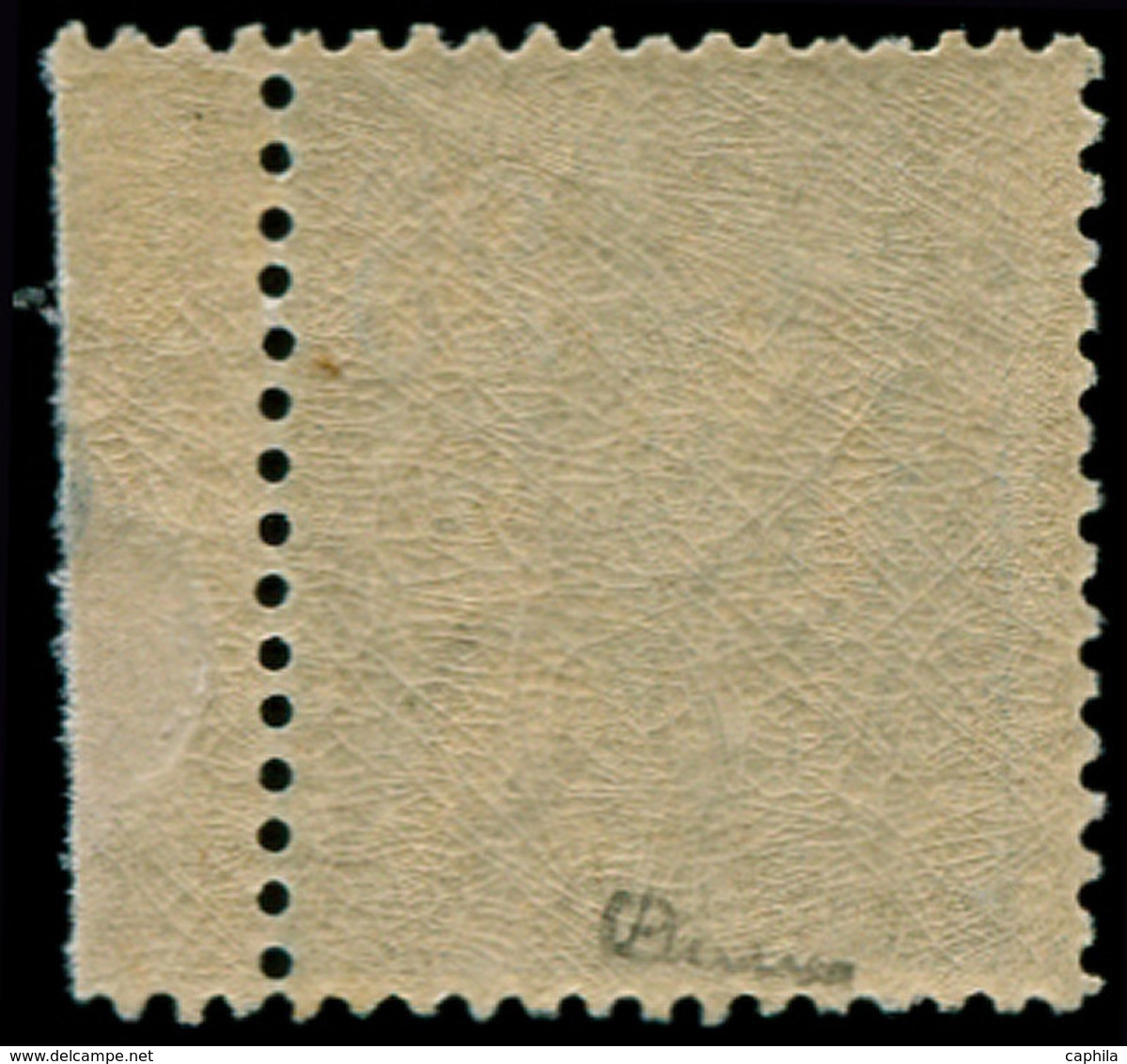 ** FRANCE - Poste - 114, Signé Calves, Bdf: 25c. Mouchon Bleu - 1849-1850 Cérès