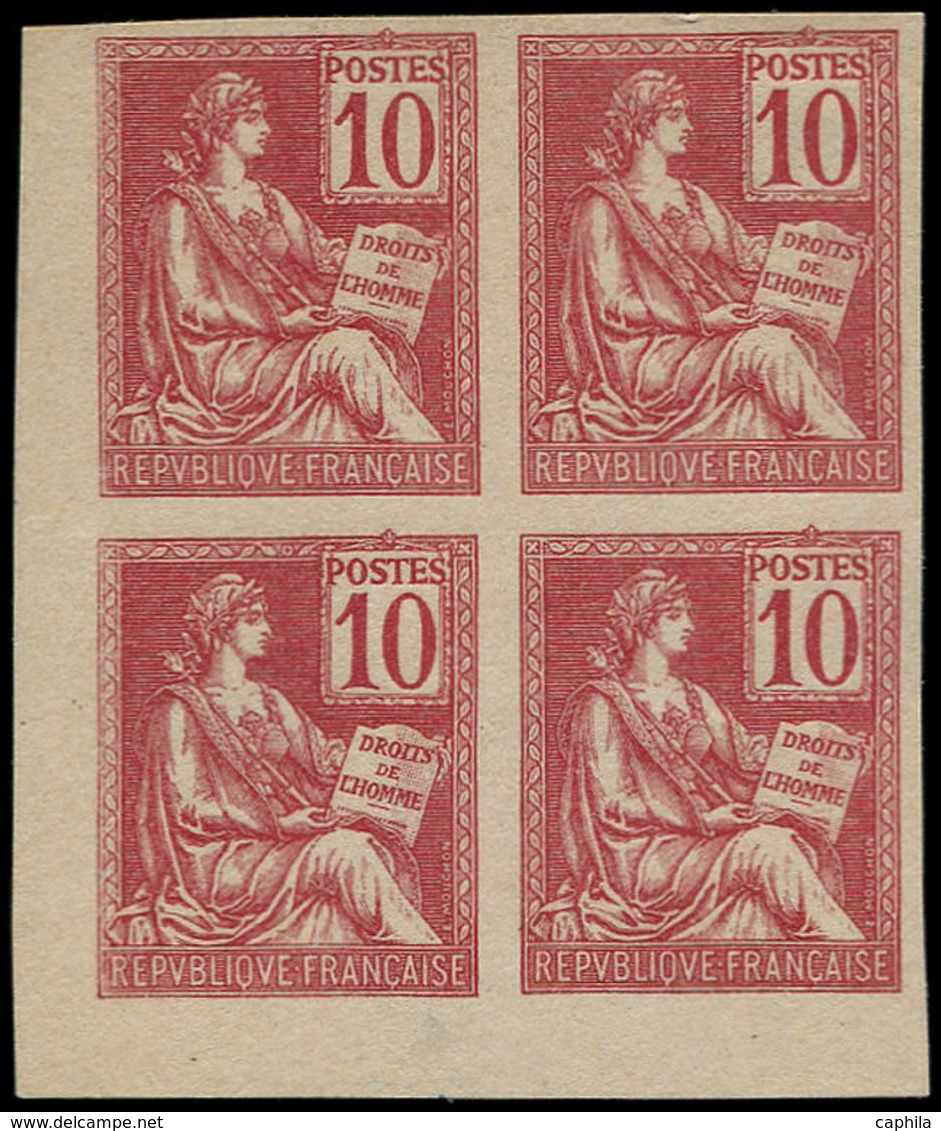 (*) FRANCE - Poste - 116, Bloc De 4, Cdf, Type II, Signé: 10c. Mouchon - 1849-1850 Cérès