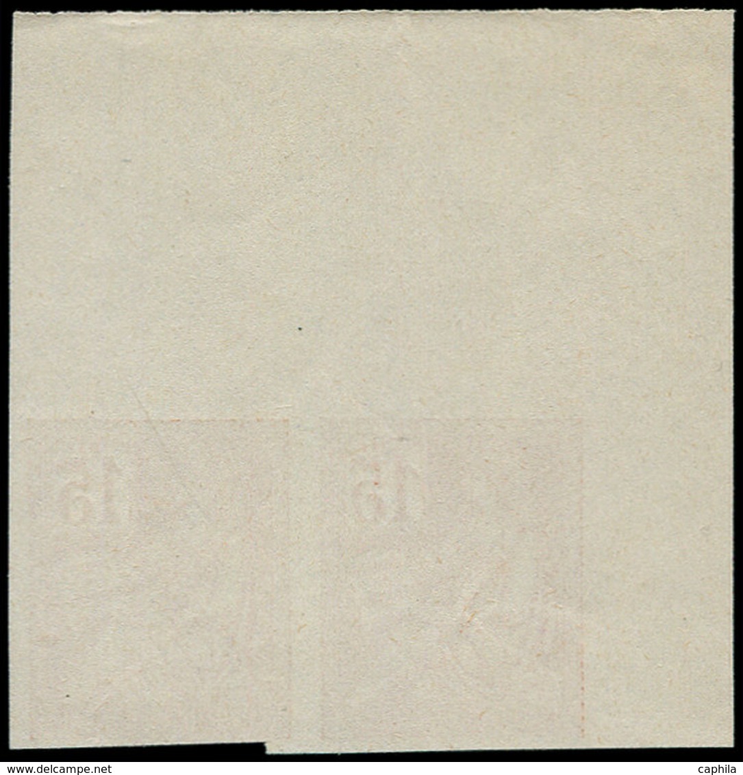 (*) FRANCE - Poste - 117c, Paire Non Dentelée, Cdf: 15c. Mouchon - 1849-1850 Cérès