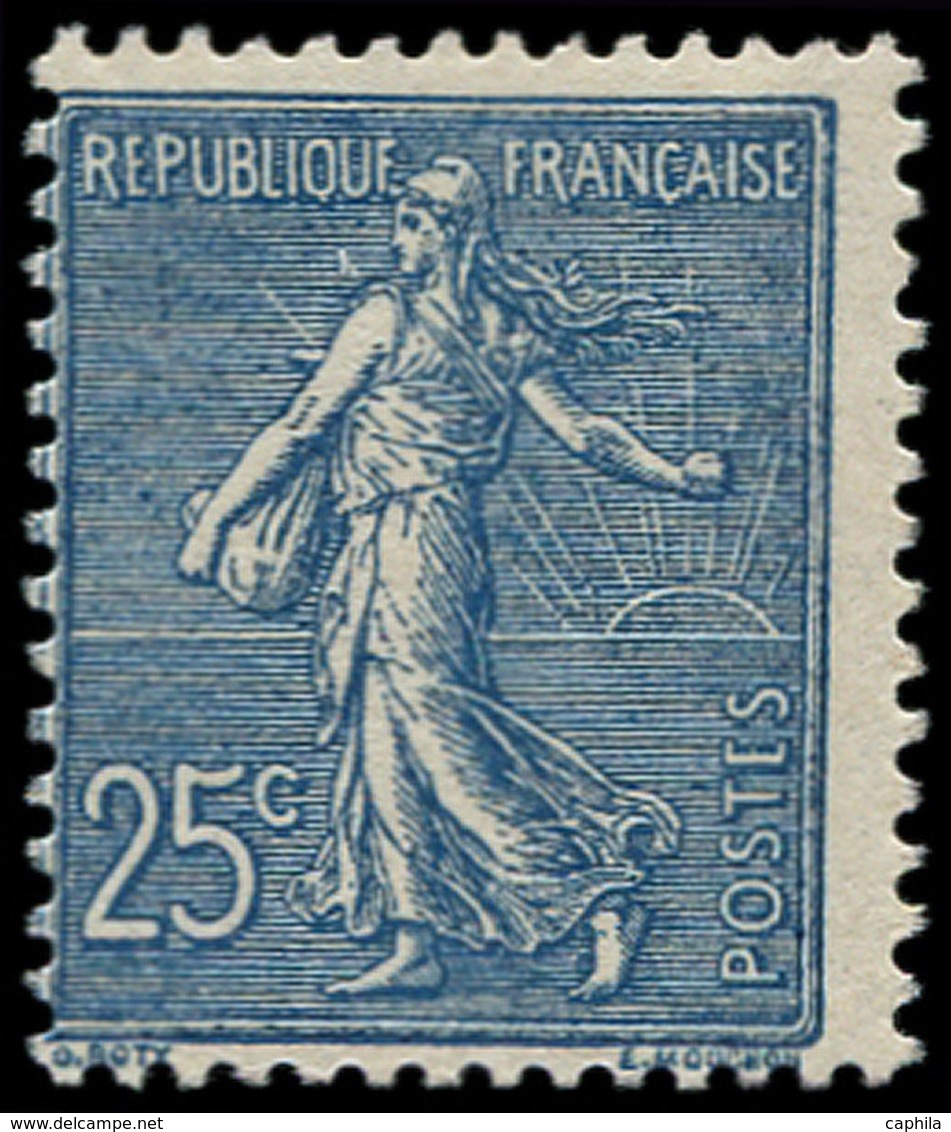 ** FRANCE - Poste - 132, Décentré: 25c. Semeuse Lignée - 1849-1850 Cérès
