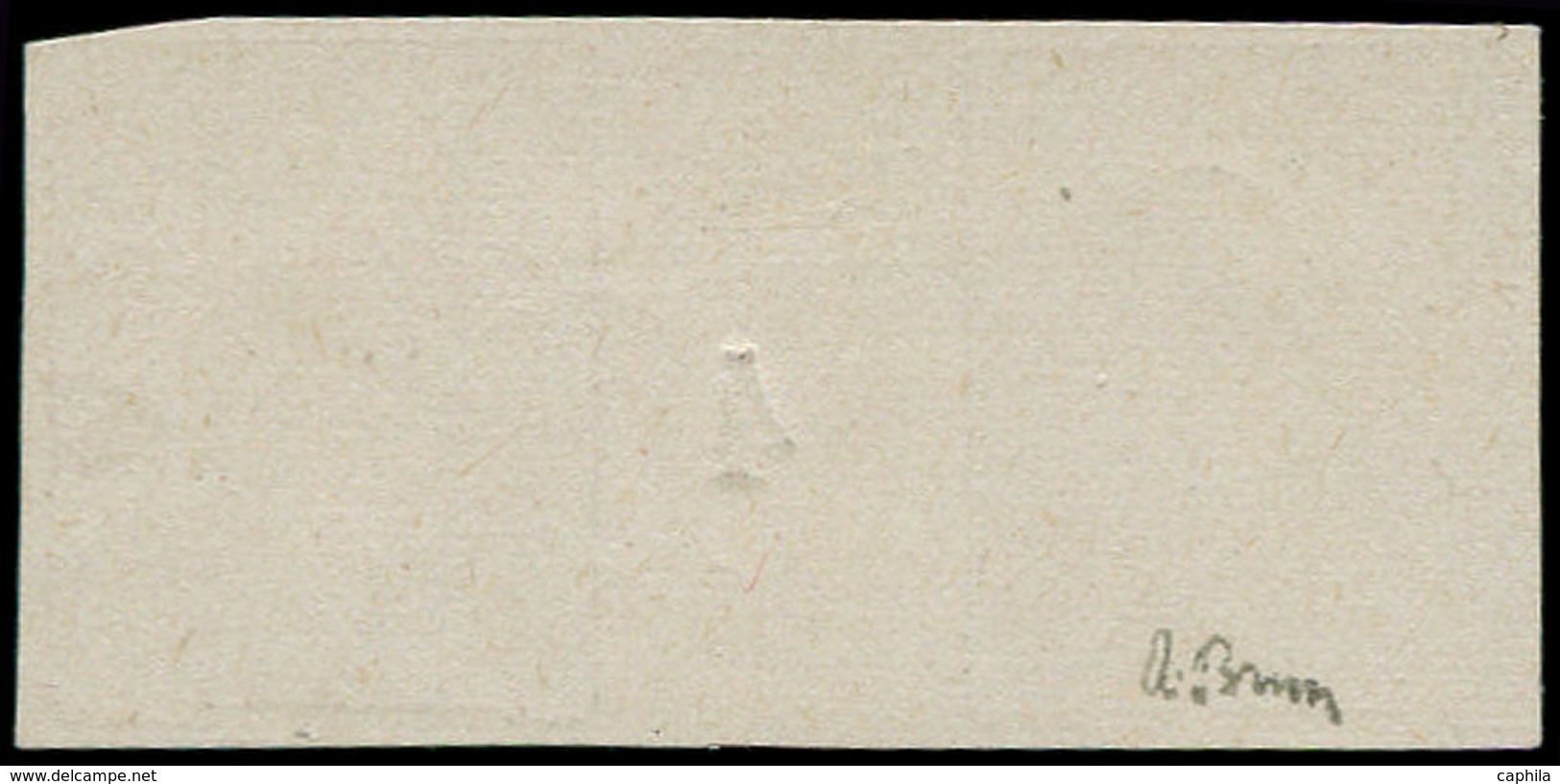 (*) FRANCE - Poste - 133, Paire Millésime "3", Non Dentelée, Signée Brun: 30c. Semeuse Lignée - 1849-1850 Cérès