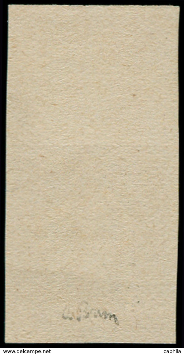 (*) FRANCE - Poste - 136b, Non Dentelé, Signé Brun: 35c. Semeuse Violet Clair - 1849-1850 Cérès