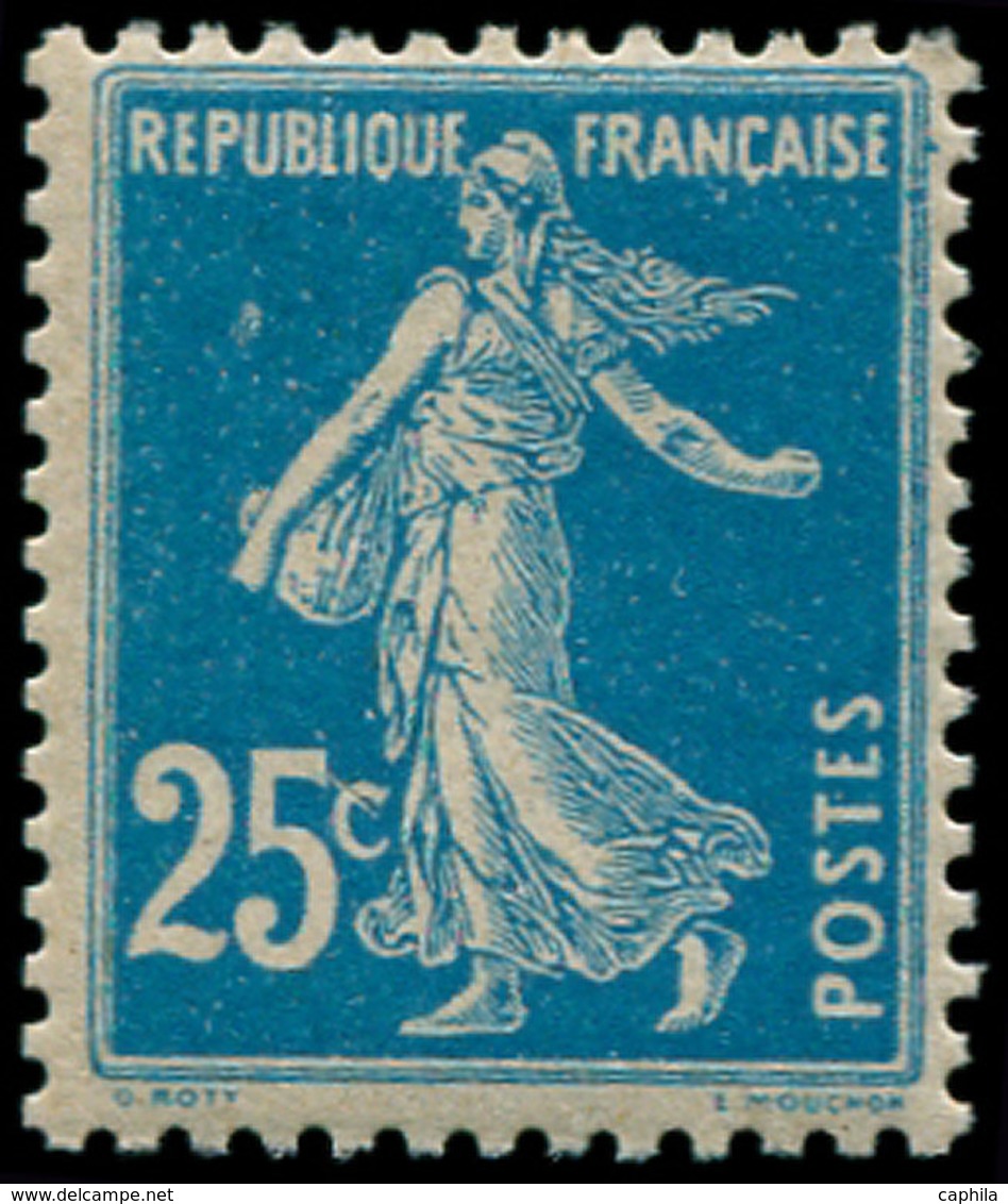 ** FRANCE - Poste - 140u, Faux De Nice: 25c. Semeuse Bleu - 1849-1850 Cérès