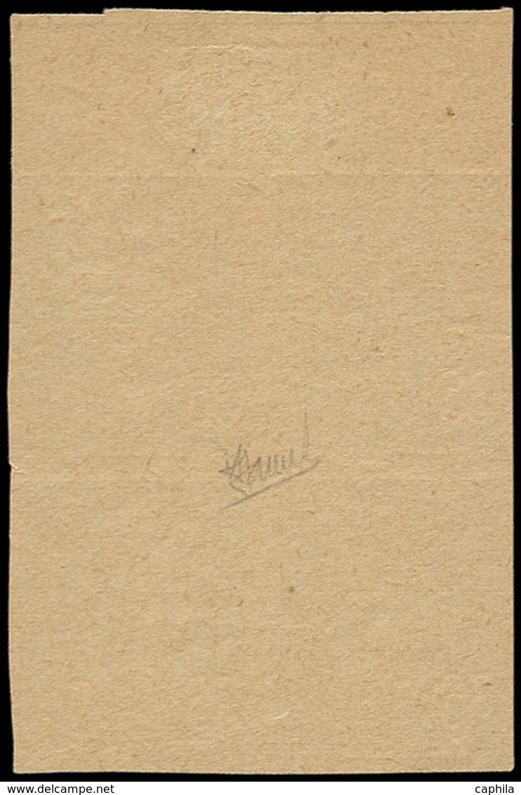 (*) FRANCE - Poste - 142, Papier GC, Bloc De 4, Bdf, Signé: 35c. Semeuse Violet - 1849-1850 Cérès