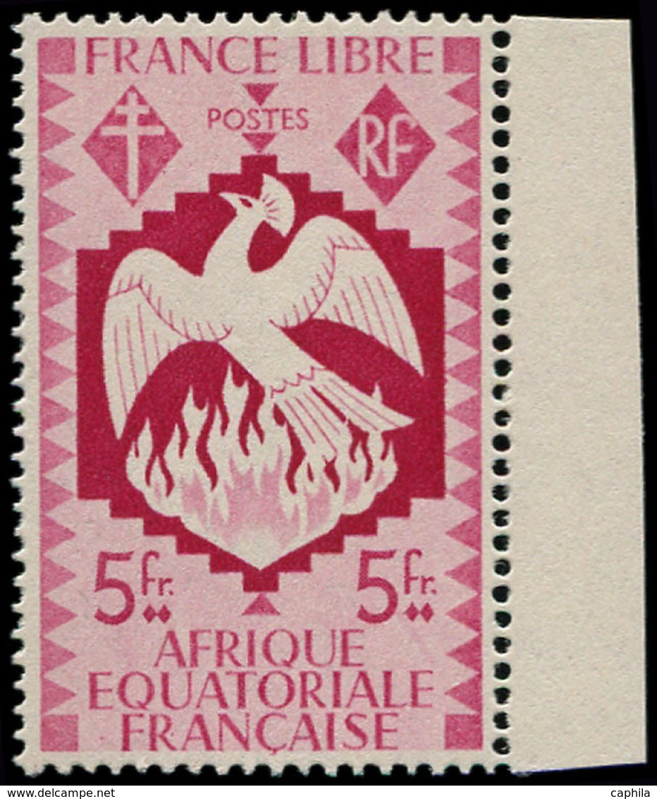 ** AFRIQUE EQUATORIALE - Poste - 152a, Erreur De Couleur 5f. Carmin, Bdf: Série Londres - Autres & Non Classés