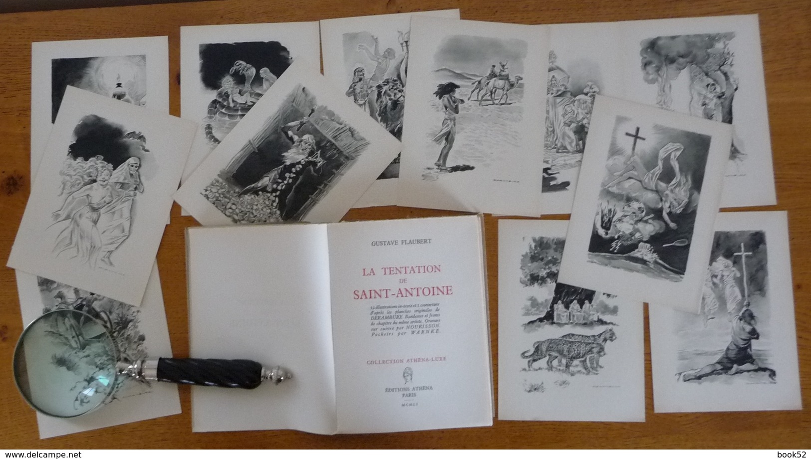 La TENTATION De SAINT-ANTOINE (1951) Avec Une Suite De 12 Illustrations De Derambure - Autres & Non Classés