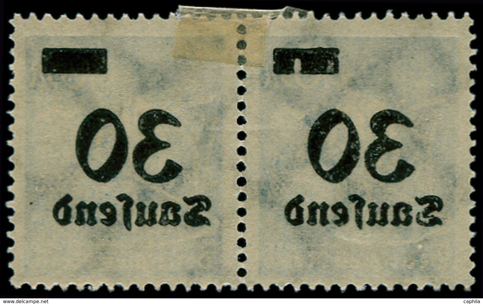 * ALL. EMPIRE - Poste - 260, Paire Surcharge Recto-verso, 30t. S .10m. Bleu - Autres & Non Classés