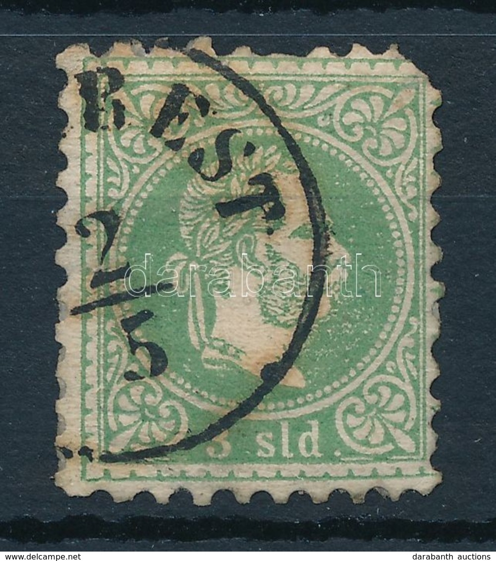 O 1867 Magyar Posta Romániában 3sld "(BUCA)REST" (66.000) (sarokhiány / Missing Corner) - Sonstige & Ohne Zuordnung