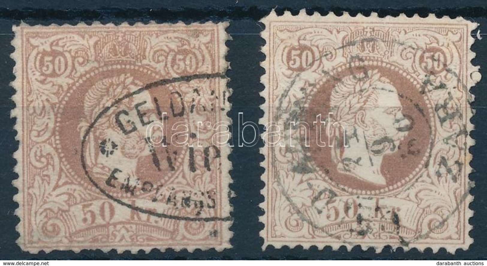 O 1867 Ausztria 2x50kr Változatok - Sonstige & Ohne Zuordnung