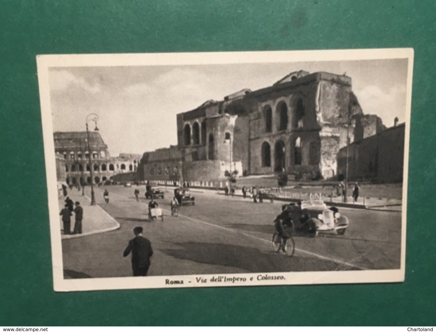 Cartolina Roma - Via Dell'Impero E Colosseo - 1940 - Altri & Non Classificati