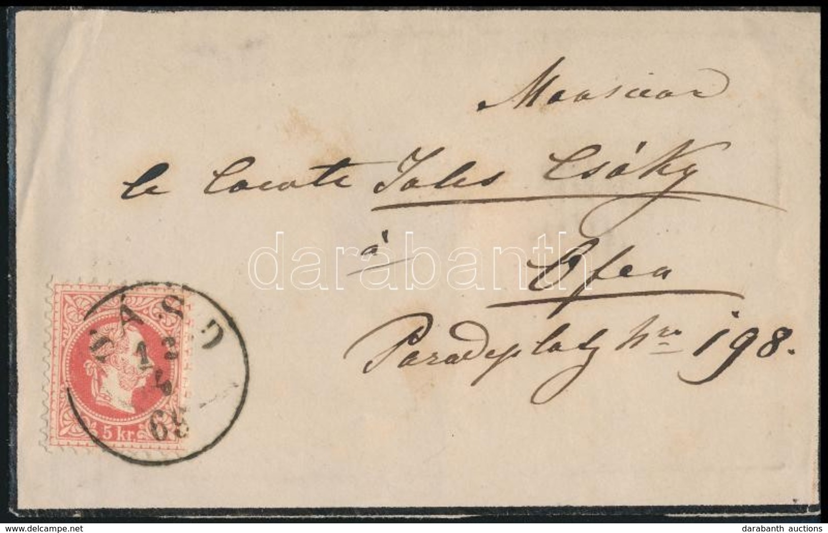 1869 5kr Levélen "SÁSD" - "OFEN" - Sonstige & Ohne Zuordnung