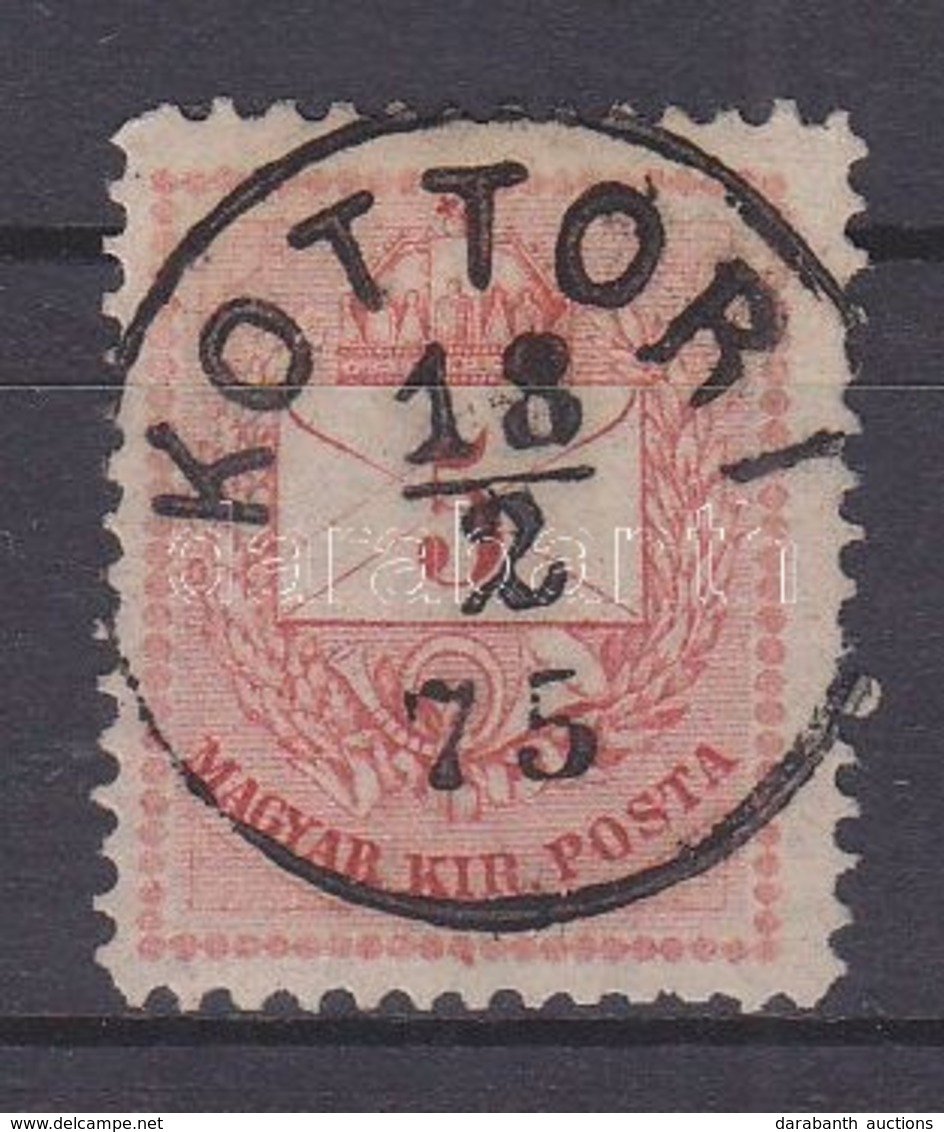 O 1874 5kr A Boríték Bal Alsó Hajtókája Kettős Vonalú "KOTTORI" (Horvátország) - Sonstige & Ohne Zuordnung