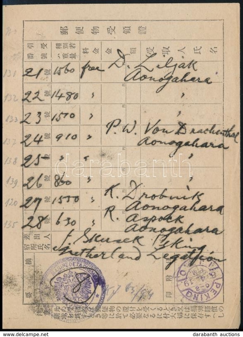1919 2 Db Vevény "K.u.k. MARINEDETACHEMENT IN PEKING" - Sonstige & Ohne Zuordnung