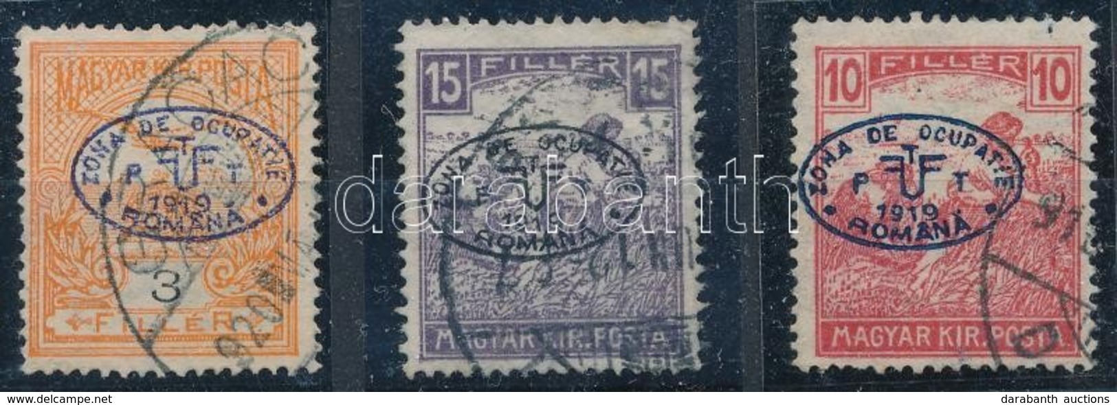 O 1919 3 Klf. Debrecen I. (II, Lemez), Csak Kiugró értékek, Garancia Nélkül / Without Guarantee) (105.000) - Sonstige & Ohne Zuordnung