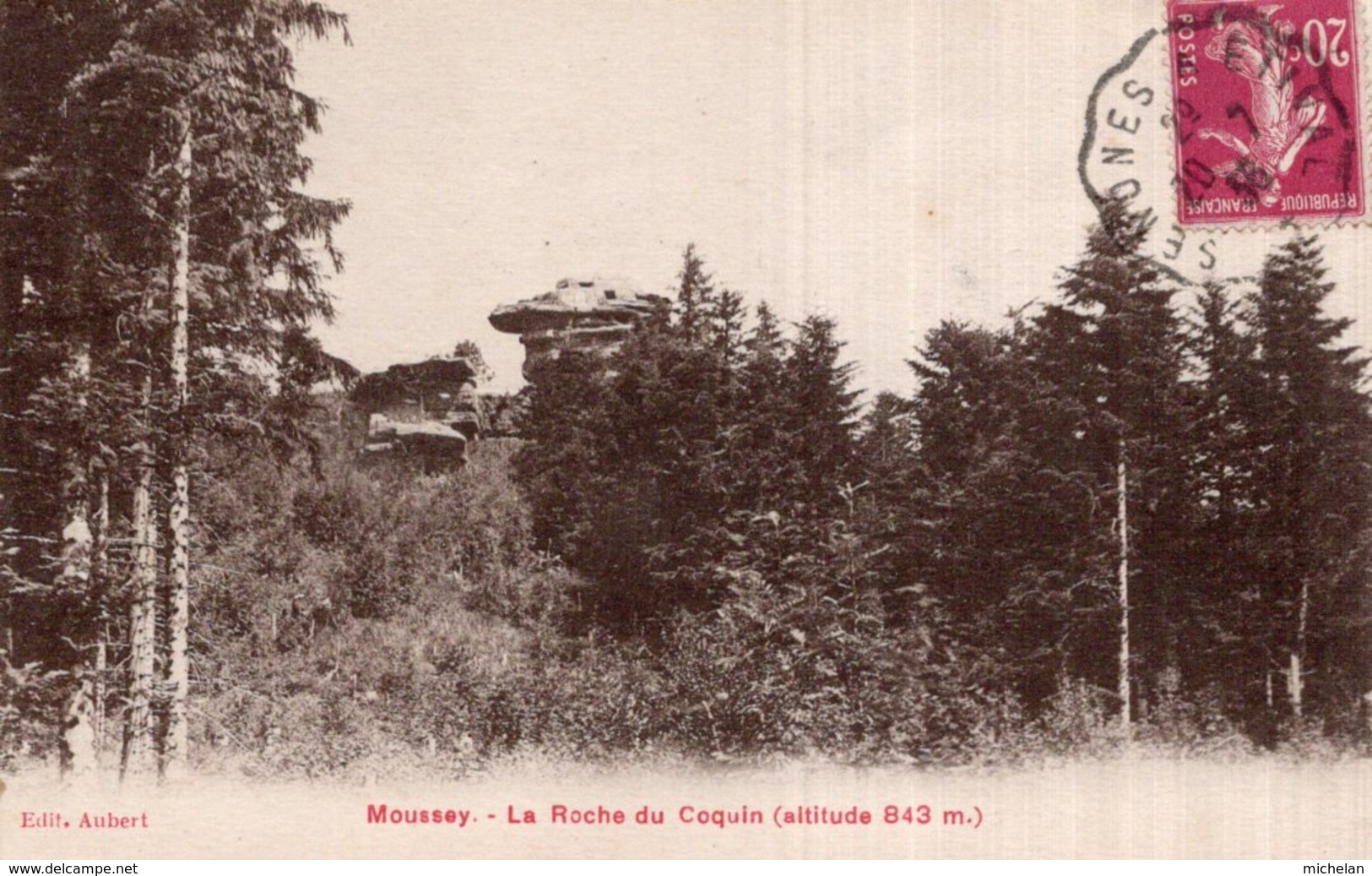 CPA   88   MOUSSEY---LA ROCHE DU COQUIN - Moussey