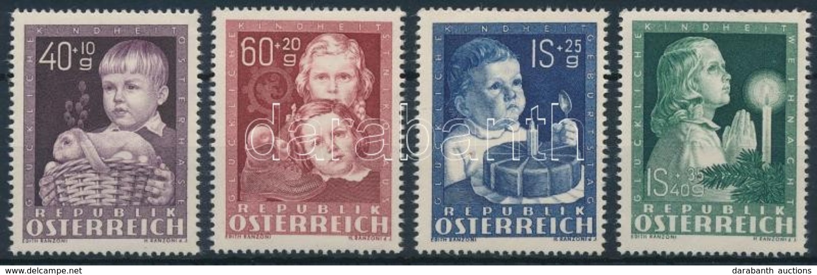 ** 1949 Gyermekekért Sor Mi 929-932 - Sonstige & Ohne Zuordnung