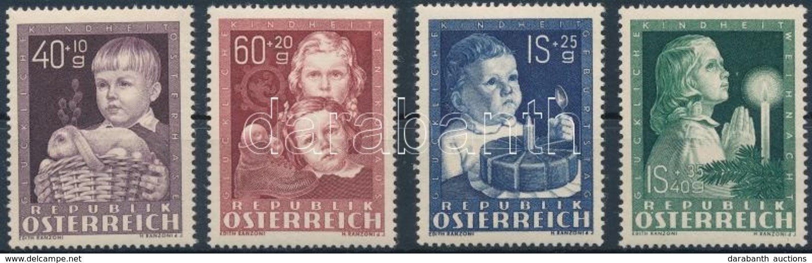 ** 1949 Gyermek Sor Mi 929-932 - Sonstige & Ohne Zuordnung