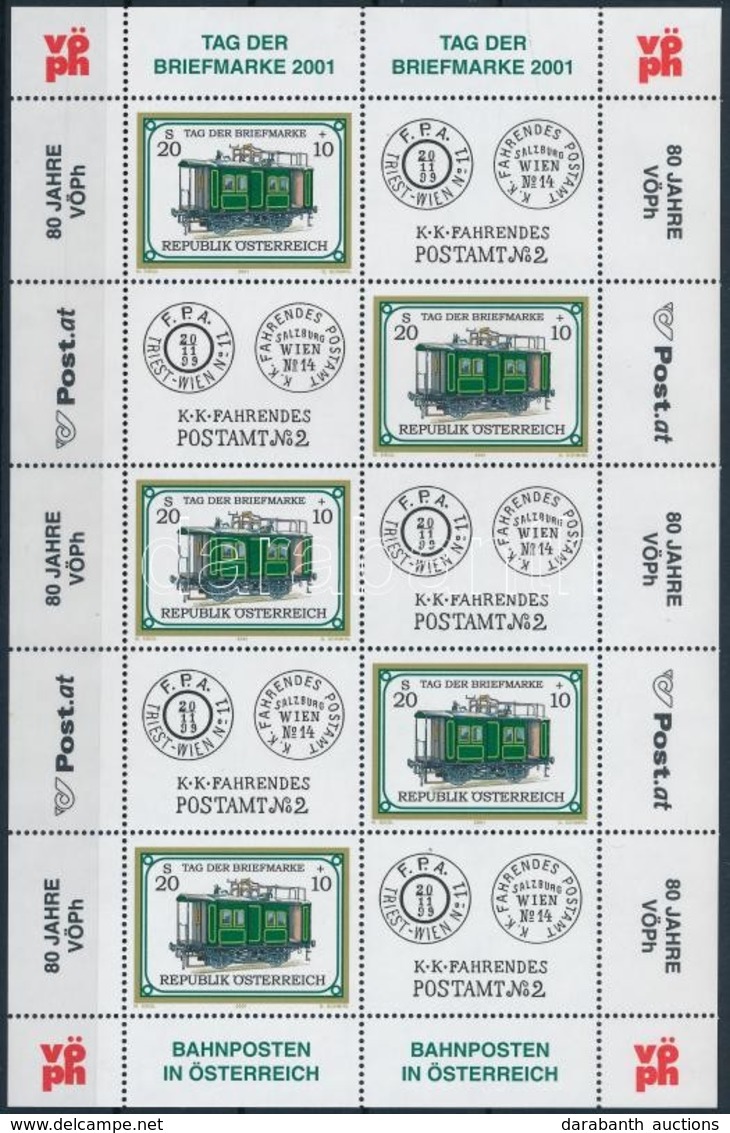 ** 2001 Bélyegnap Kisív, Stamp Day Mini Sheet Mi 2345 - Sonstige & Ohne Zuordnung
