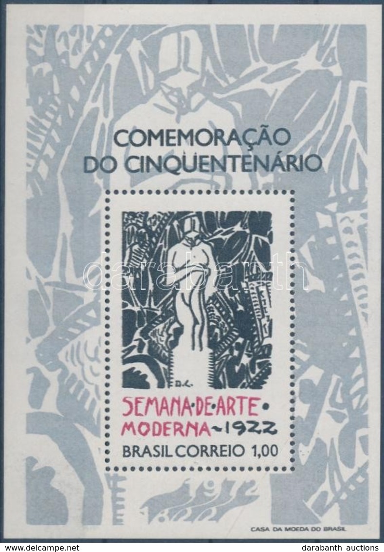 ** 1972 A Modern Művészet Elmúlt 50 éve Blokk Mi 29 - Sonstige & Ohne Zuordnung