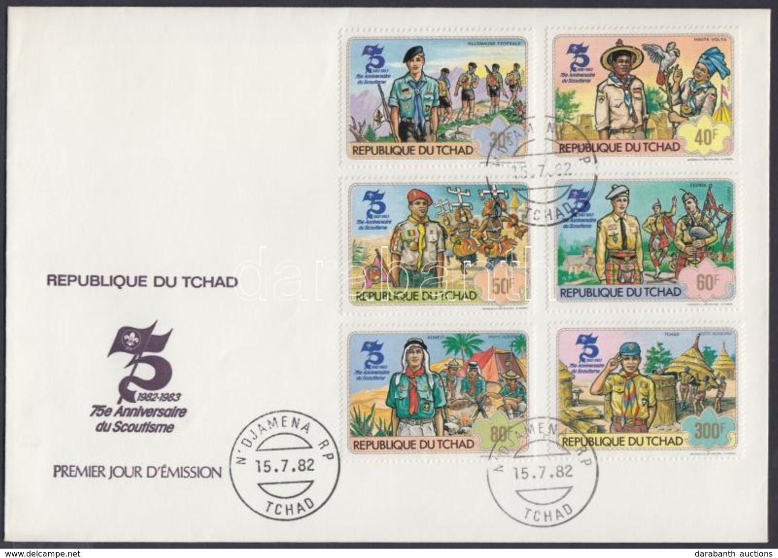 1982 Cserkész Sor FDC Mi 908-913 - Sonstige & Ohne Zuordnung