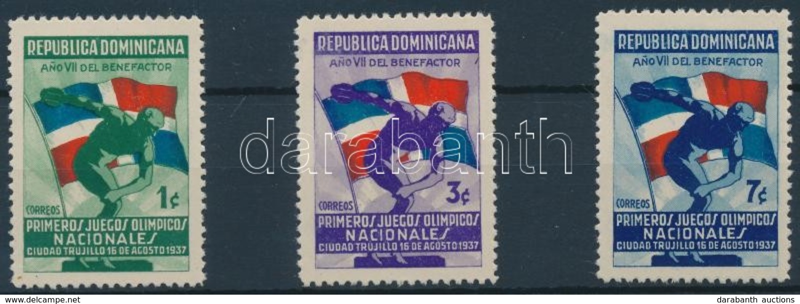 * 1937 Nemzeti Olimpiai Játékok Sor Mi 329-331 - Sonstige & Ohne Zuordnung