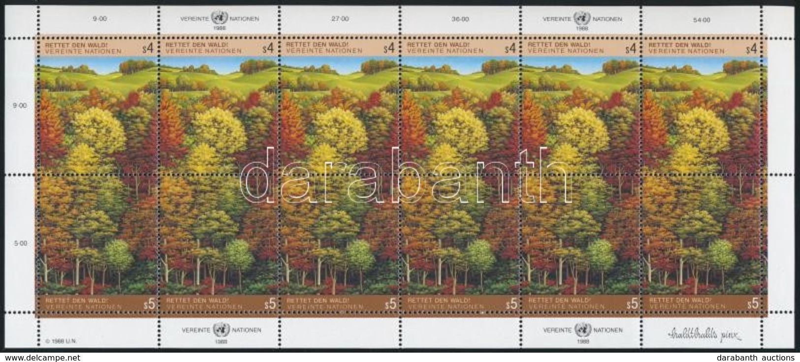 ** 1988 Az Erdő Megmentése Kisív, Save The Forest Mini Sheet Mi 81-82 - Sonstige & Ohne Zuordnung