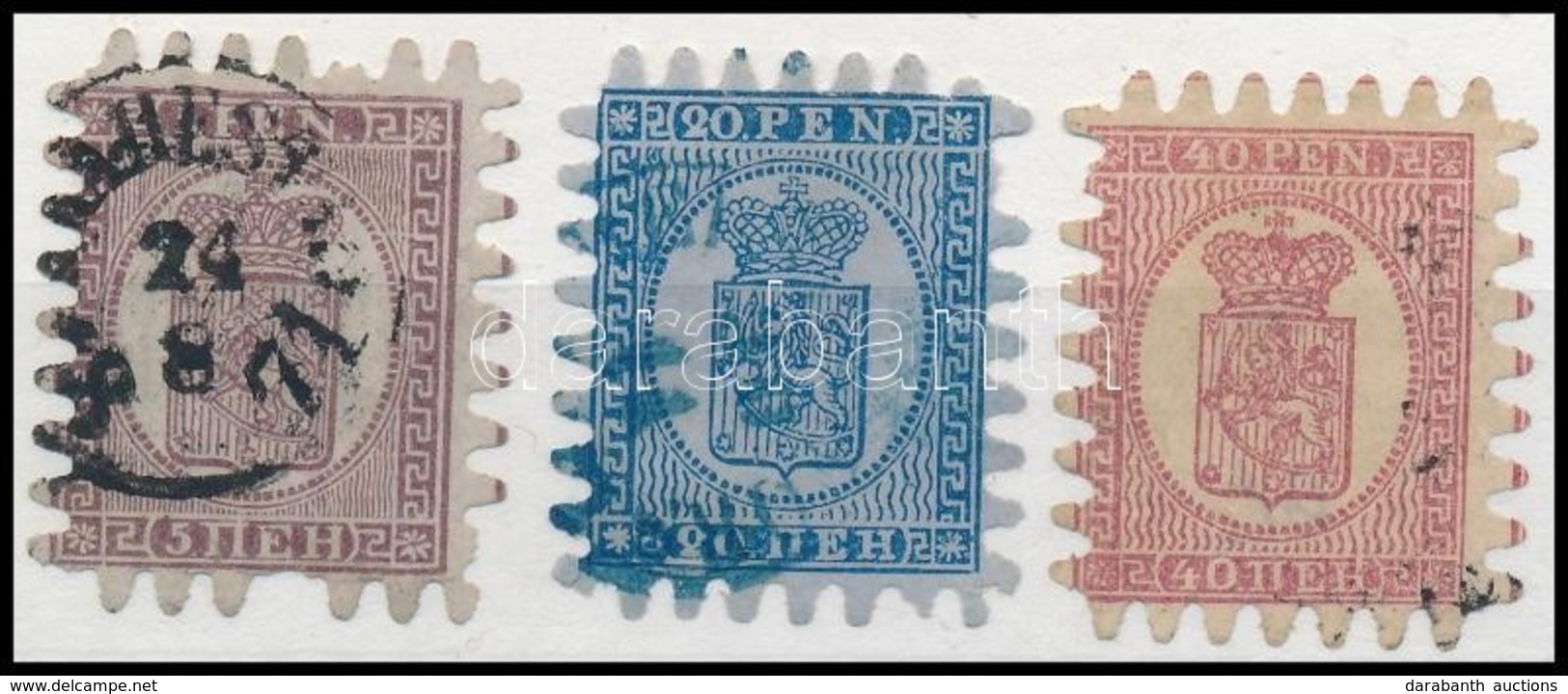 O 1866 Mi 5C, 8C, 9C (Mi EUR 460.-) - Sonstige & Ohne Zuordnung