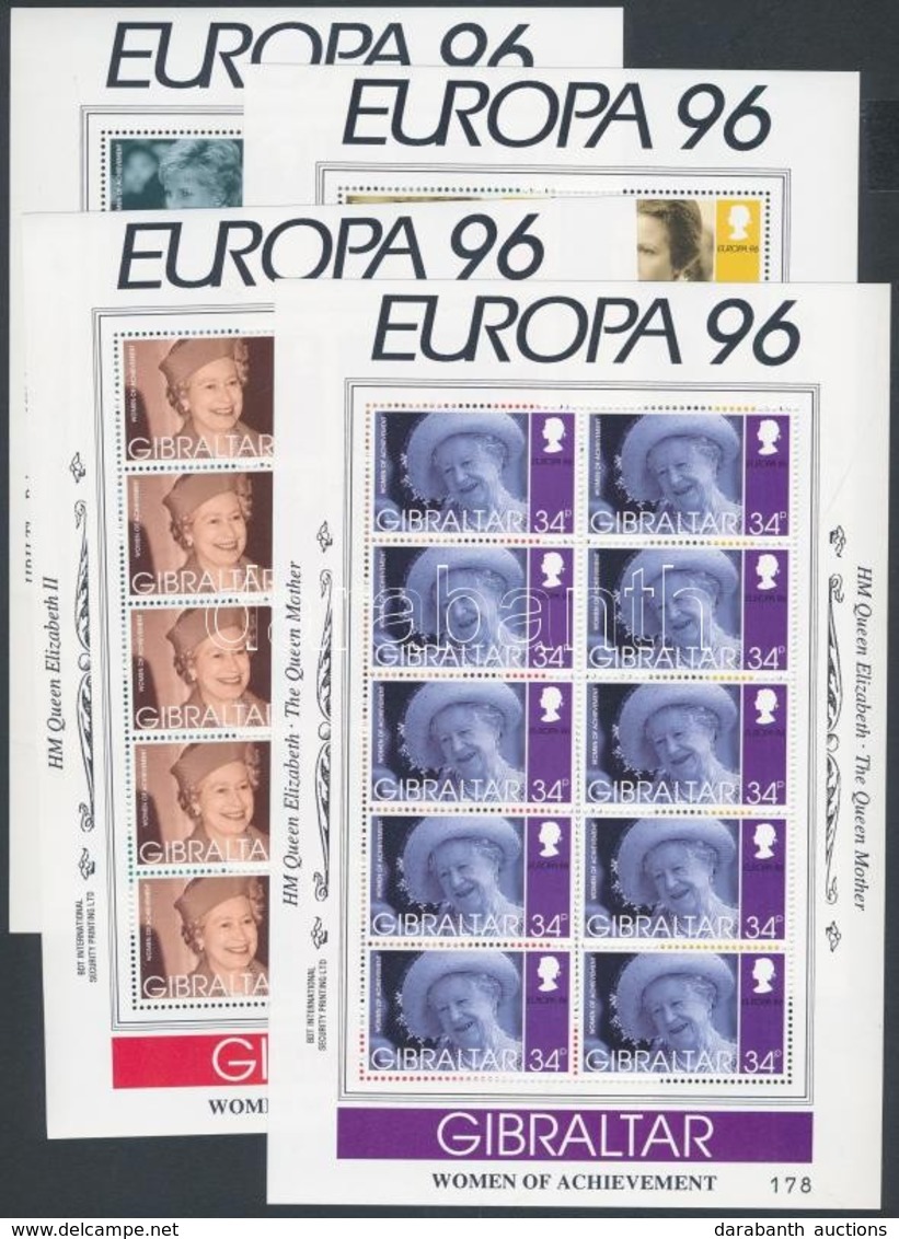 ** 1996 Europa CEPT, Híres Nők Kisív Sor Mi 755-758 - Sonstige & Ohne Zuordnung