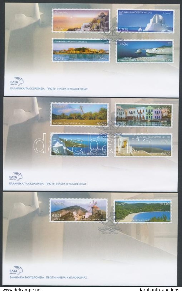 2004 Forgalmi Sor Mi 2263-2272 3 Db FDC-n - Sonstige & Ohne Zuordnung