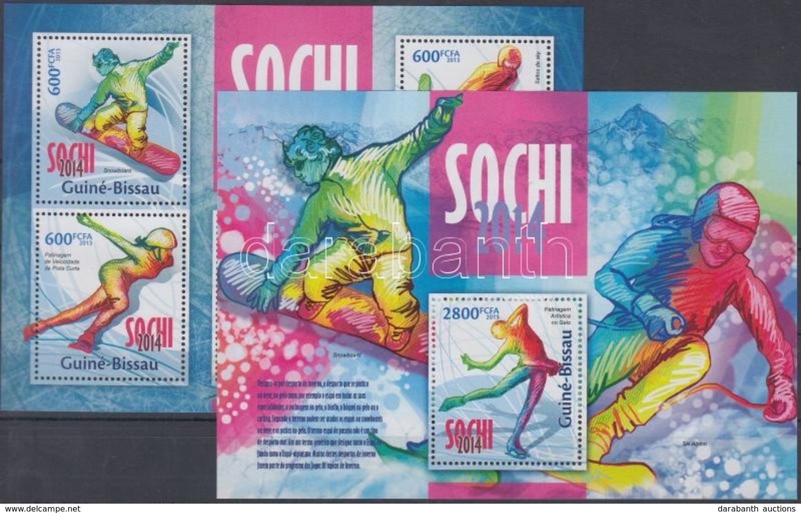 ** 2013 Téli Olimpia Sochi Kisív + Blokk - Otros & Sin Clasificación