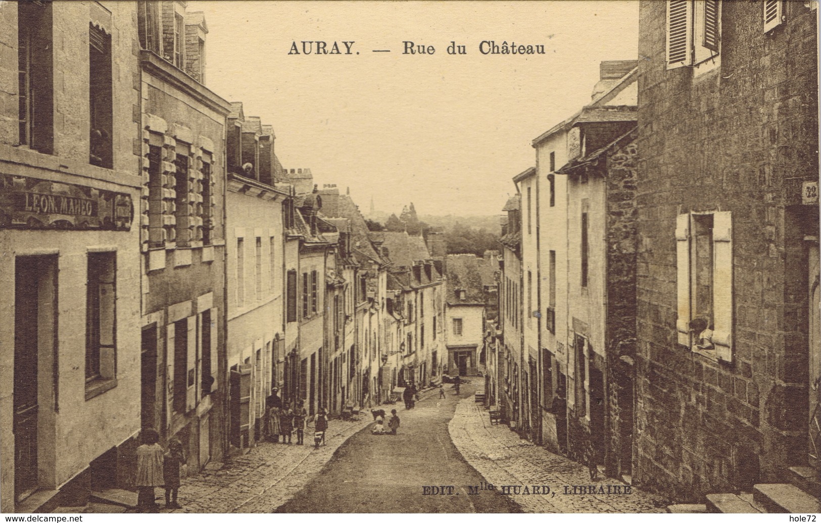 56 - Auray (Morbihan) - La Rue Du Château - Auray