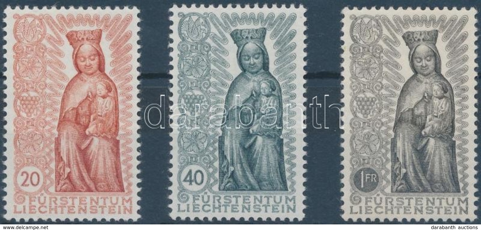 ** 1954 Szűz Mária Sor Mi 329-331 - Sonstige & Ohne Zuordnung