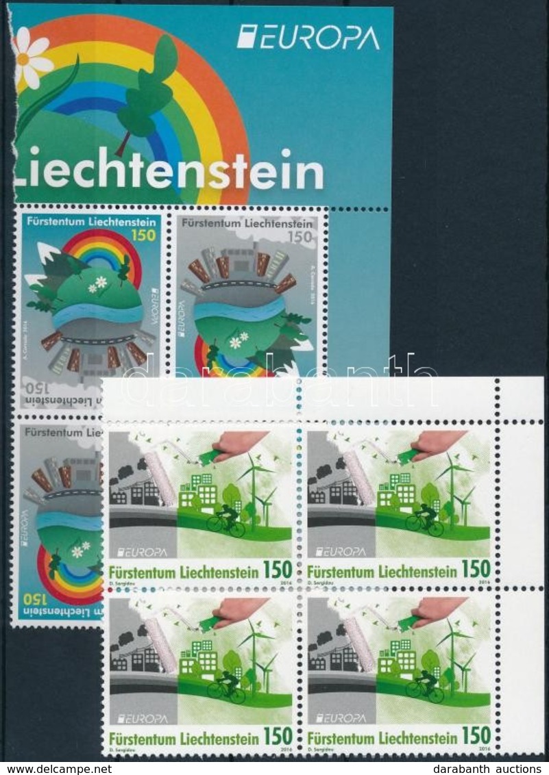 ** 2016 Europa CEPT, Környezettudatos életmód Sor ívsarki 4-es Tömbben Mi 1790-1791 - Sonstige & Ohne Zuordnung