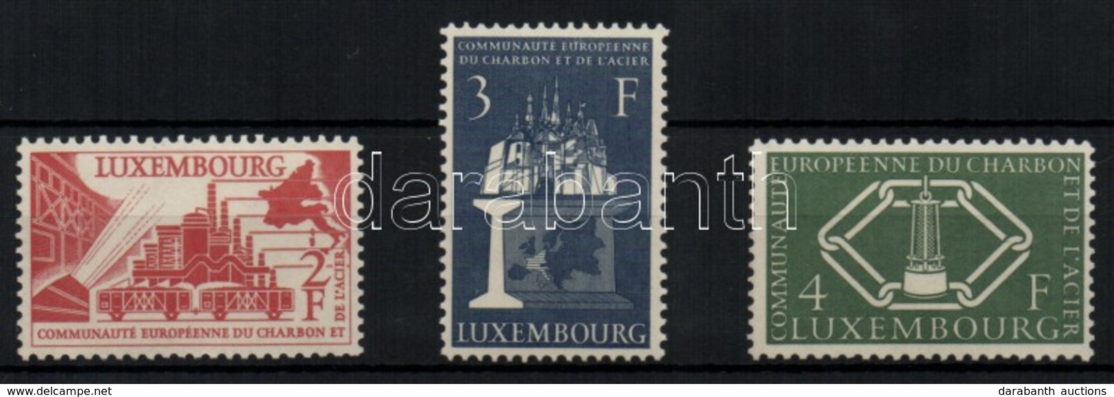 ** 1956 4 éves A Montánunió Sor Mi 552-554 - Sonstige & Ohne Zuordnung