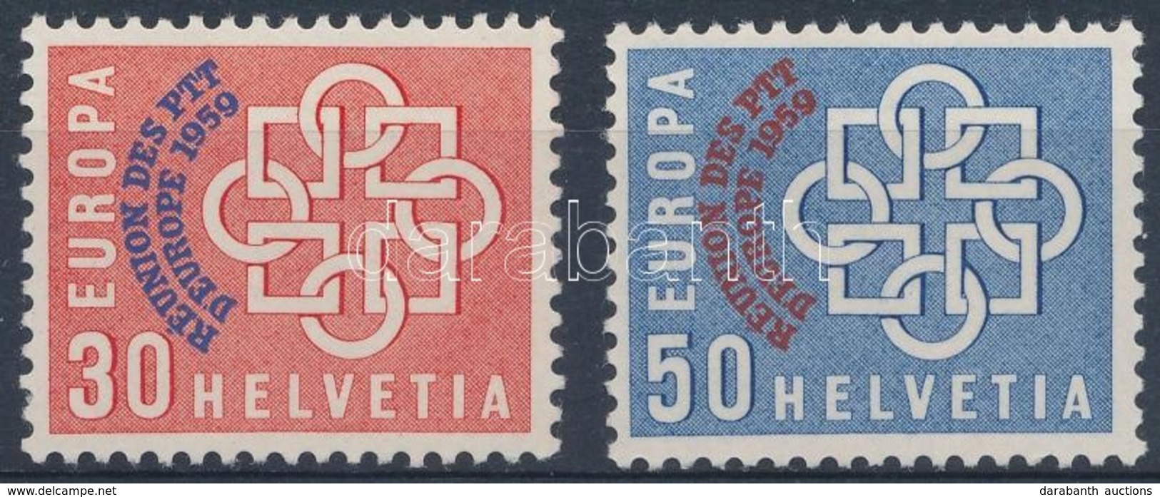 ** 1959 PTT Európai Konferencia Sor Mi 681-682 - Other & Unclassified