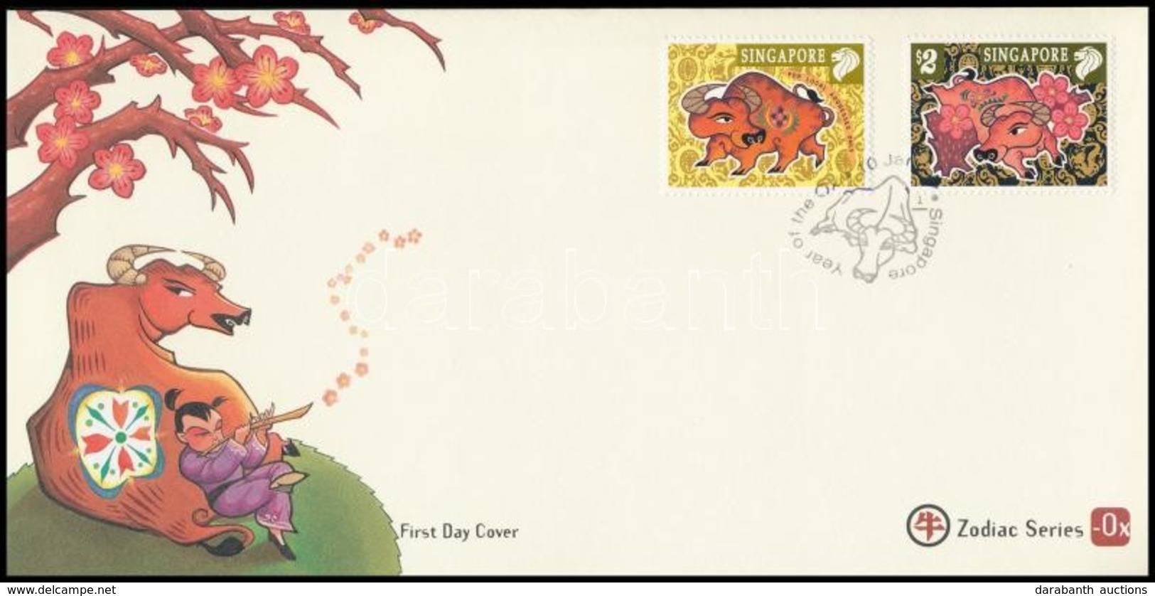 1997 Kínai újév Sor FDC-n Mi 822-823 - Sonstige & Ohne Zuordnung