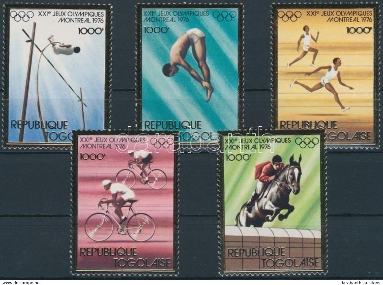 ** 1976 Nyári Olimpia, Montreal Sor Mi 1138-1142 A - Sonstige & Ohne Zuordnung