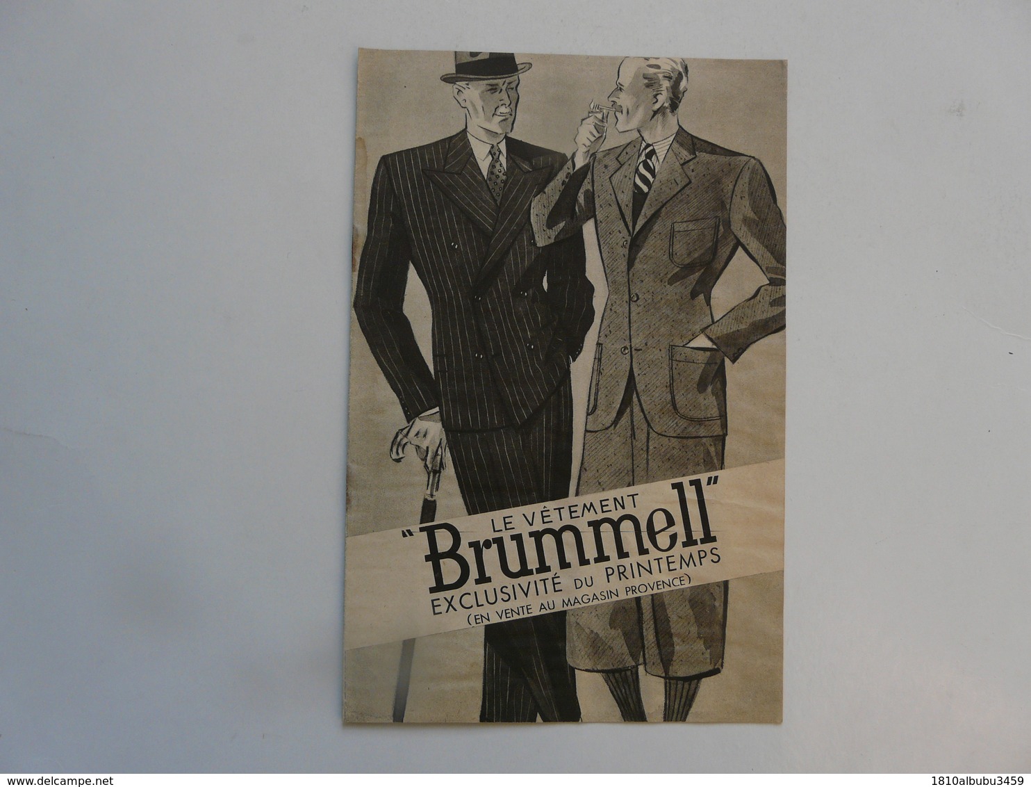 VIEUX PAPIERS - PUBLICITE : Le Vêtement BRUMMELL - Publicités