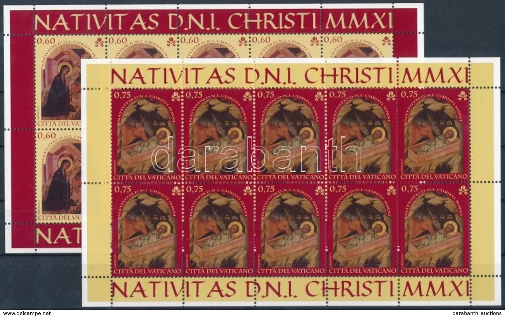 ** 2011 Karácsony, Festmények Kisívpár Mi 1728-1729 - Autres & Non Classés