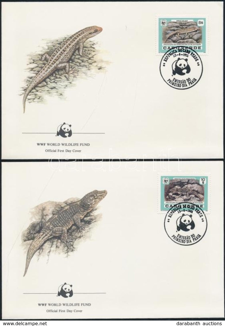 1986 WWF: Gyík Sor Mi 500-503 4 Db FDC-n - Sonstige & Ohne Zuordnung