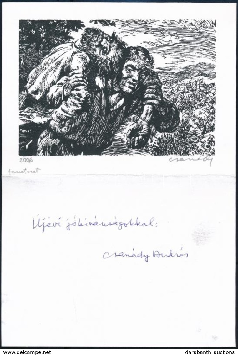 Csanády András(1929-): Jelenetek, 6 Db. Fametszet, Papír, Jelzett, 8×12 Cm - Sonstige & Ohne Zuordnung