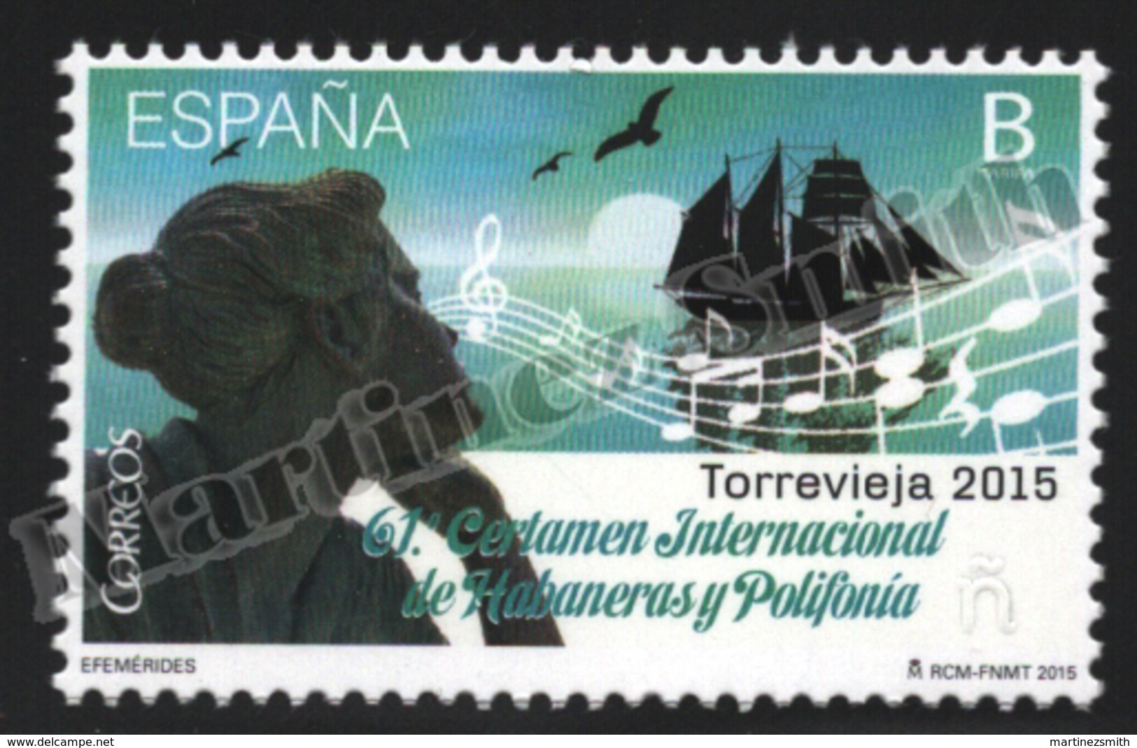 Spain - Espagne 2015 Yvert 4696, 61th International Habaneras And Polyphony Contest - MNH - Nuevos