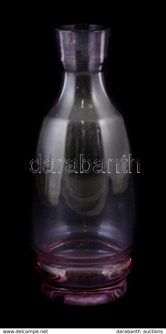 Lila üvegváza, Kopásnyomokkal, M: 22,5 Cm - Glas & Kristall